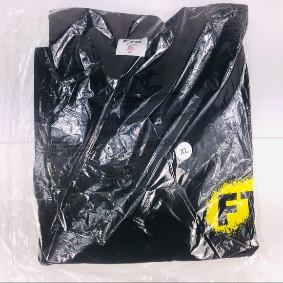 FTP Splatter Tee Black & Yellow Graphic Tee Shirt - Picture 5 of 6